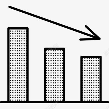 柱状图下降条形图柱状图图标图标