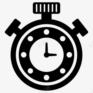 办公秒表计时器时钟图标图标