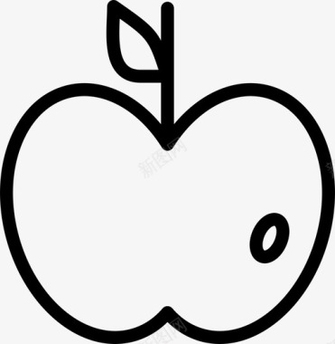 新鲜的苹果食品新鲜图标图标