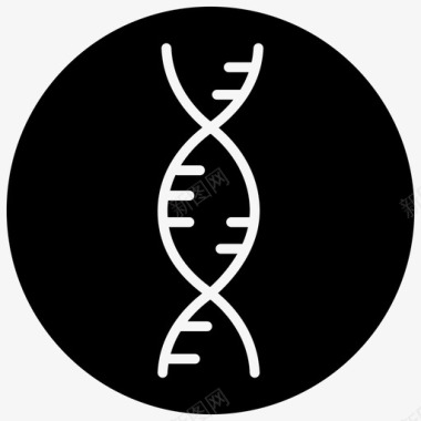 医疗设备dna染色体基因图标图标