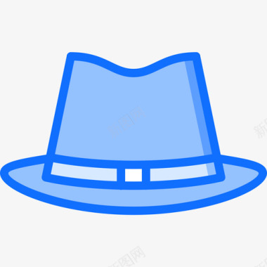帽子黑手党8蓝色图标图标
