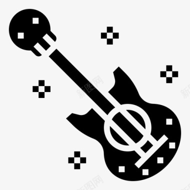 吉他音响娱乐图标图标