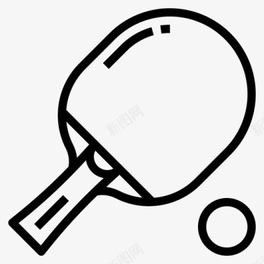 乒乓球游戏运动图标图标