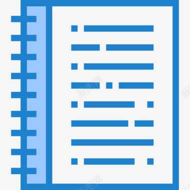 笔记本办公用品6蓝色图标图标
