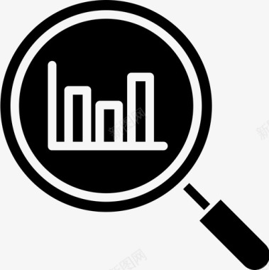 占比分析分析数据科学3固体图标图标