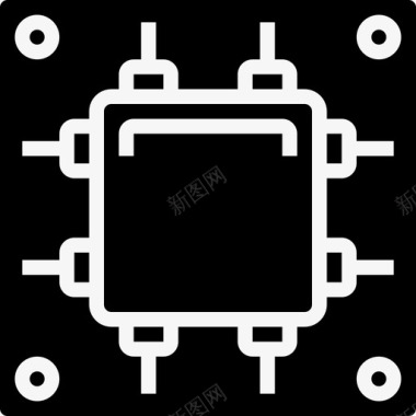 电脑主机硬件Cpu计算机硬件9填充图标图标