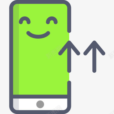 短信手机icon智能手机essentials51线性颜色图标图标