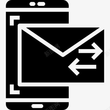 邮件智能手机应用程序5填充图标图标