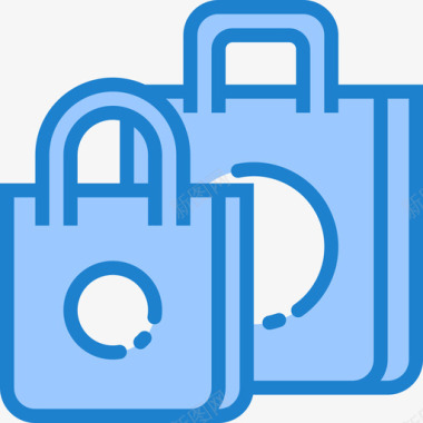 蓝色图标购物袋网上购物6蓝色图标图标