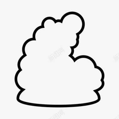 云存储云大气气泡图标图标