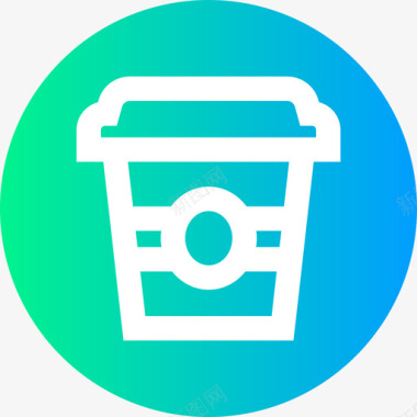 咖啡杯startup54圆形图标图标