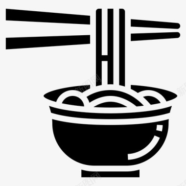 面条中餐食品图标图标