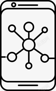 七喜手机标志网络手机通讯图标图标