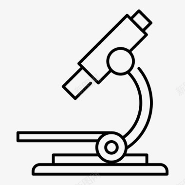 生物研究显微镜生物学研究图标图标