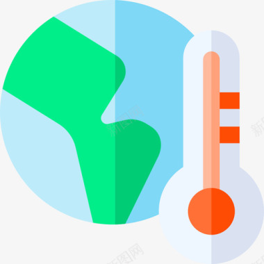 天气下温度天气174平坦图标图标