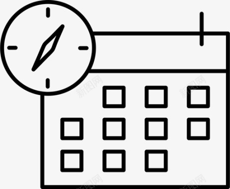 页日历图标日历约会日期图标图标