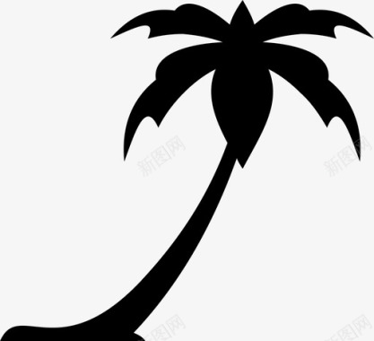 椰子树图标图标