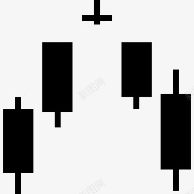 股票蜡烛棒图表信息图表图标图标