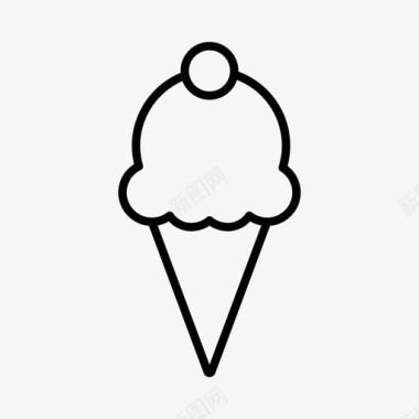 冰淇淋甜点快餐图标图标
