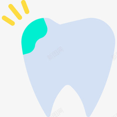 口腔牙科14扁平图标图标