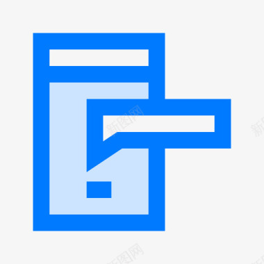 纯净蓝色智能手机控制论蓝色图标图标