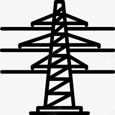 邮政电力线电工电力图标图标