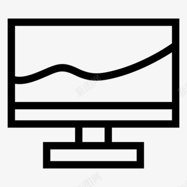 TV电视机电视技术电视机图标图标