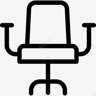桌椅家具89直线型图标图标