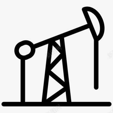 油井井架石油图标图标