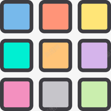 应用程序商店的标志应用程序webessential5线性颜色图标图标