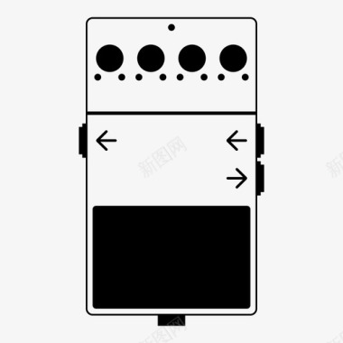 爆裂效果移相踏板低音效果图标图标