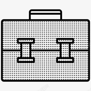 公文包手提箱点缀着的手提箱图标图标