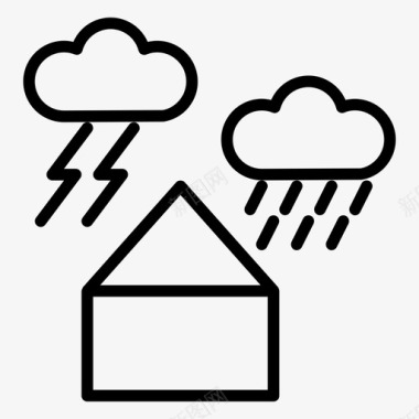 冬冬雨季图标图标