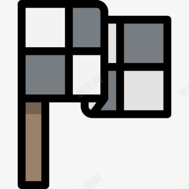 飘扬的旗子旗子运行22线颜色图标图标