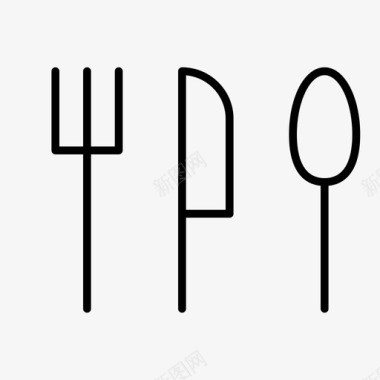 工具和用具厨房用具咖啡厅餐食图标图标