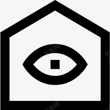 公共标识安全安全智能线性图标图标