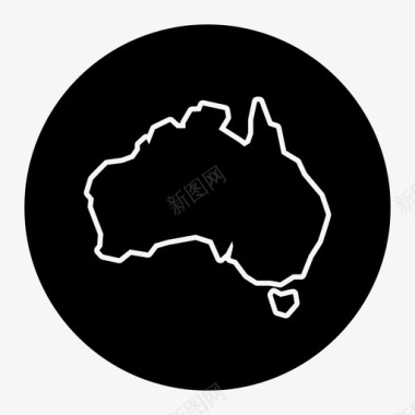 澳大利亚悉尼地图1图标图标