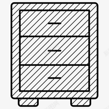 抽屉把手抽屉家具图标图标