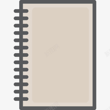 笔记本办公用品5线颜色图标图标