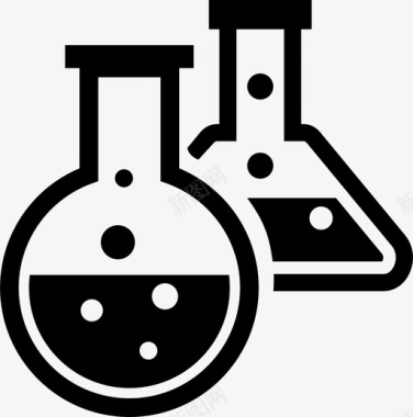 金币罐子实验室烧瓶罐子图标图标