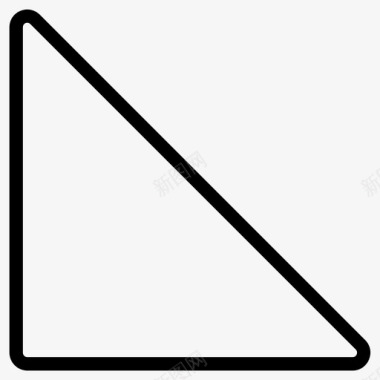 体育训练场三角形场平面图标图标