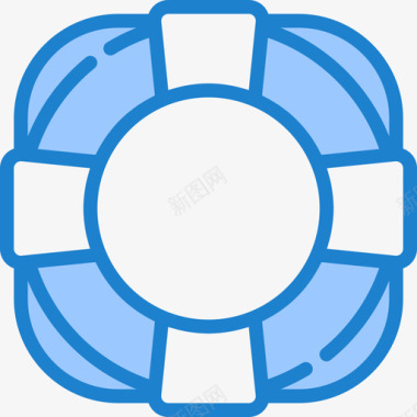 救生员健康护理28蓝色图标图标