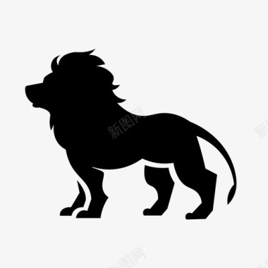 狮子非洲大猫图标图标
