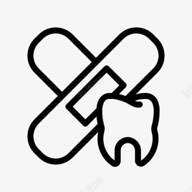 牙齿护理牙科医疗图标图标