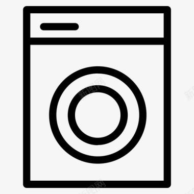 洗衣机清洁隔离图标图标