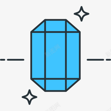 宝石游戏5线性颜色图标图标