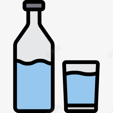 酒水酒水办公文具14线颜色图标图标