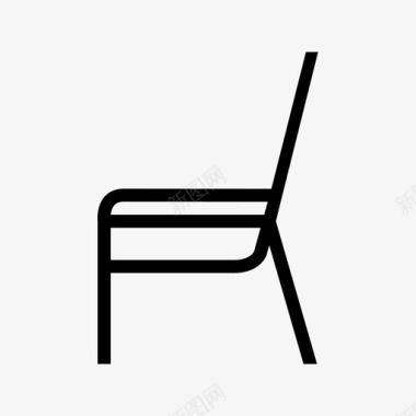 现代咖啡厅室内装饰椅子图标图标