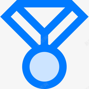 奖牌运动58蓝色图标图标
