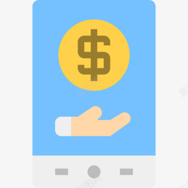 智能手机金融交易2平板图标图标